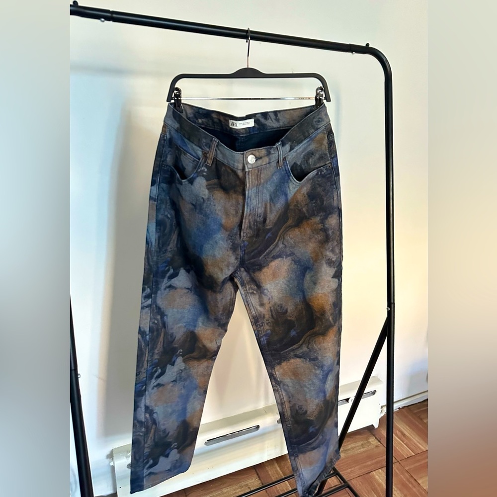 Zara marble design denim